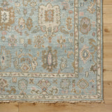 Biscayne BSY-2305 8' x 10' Handmade Rug BSY2305-810  Peach, Dusty Sage, Sage, Light Brown, Olive, Rose Surya