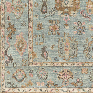 Biscayne BSY-2305 8' x 10' Handmade Rug BSY2305-810  Peach, Dusty Sage, Sage, Light Brown, Olive, Rose Surya
