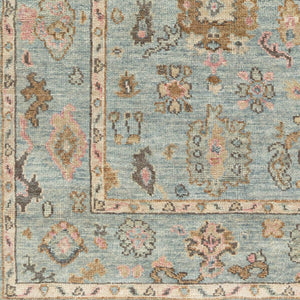 Surya Biscayne Handmade 2' X 3' Wool Rug - Luxurious Medium Pile With Fringe, Perfect For Any Room Peach Nz Wool Bsy2305-23