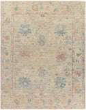 Biscayne BSY-2306 8' x 10' Handmade Rug BSY2306-810  Dusty Pink, Light Beige, Medium Gray, Yellow, Dusty Sage Surya