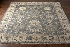 Biscayne BSY-2307 8' x 10' Handmade Rug BSY2307-810  Charcoal, Black, Yellow, Slate, Dark Blue Surya