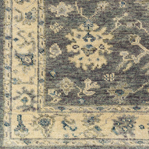 Biscayne BSY-2307 8' x 10' Handmade Rug BSY2307-810  Charcoal, Black, Yellow, Slate, Dark Blue Surya