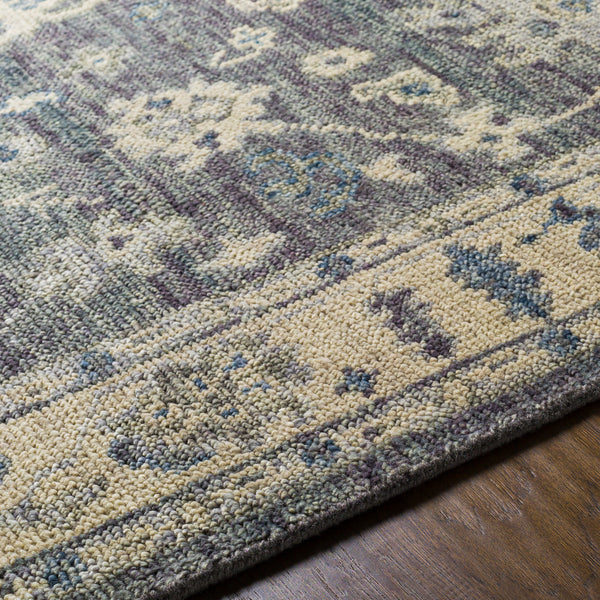 Biscayne BSY-2307 8' x 10' Handmade Rug BSY2307-810  Charcoal, Black, Yellow, Slate, Dark Blue Surya