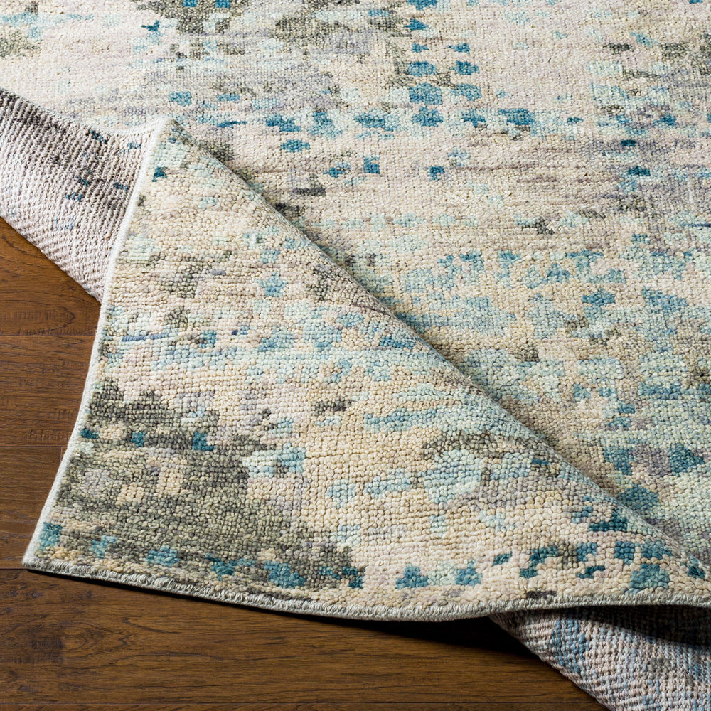 Biscayne BSY-2308 6' x 9' Handmade Rug BSY2308-69  Deep Teal, Sage, Medium Green, Dusty Sage, Charcoal Surya