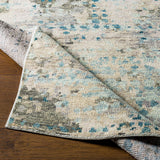 Biscayne BSY-2308 8' x 10' Handmade Rug BSY2308-810  Deep Teal, Sage, Medium Green, Dusty Sage, Charcoal Surya