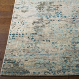 Biscayne BSY-2308 8' x 10' Handmade Rug BSY2308-810  Deep Teal, Sage, Medium Green, Dusty Sage, Charcoal Surya