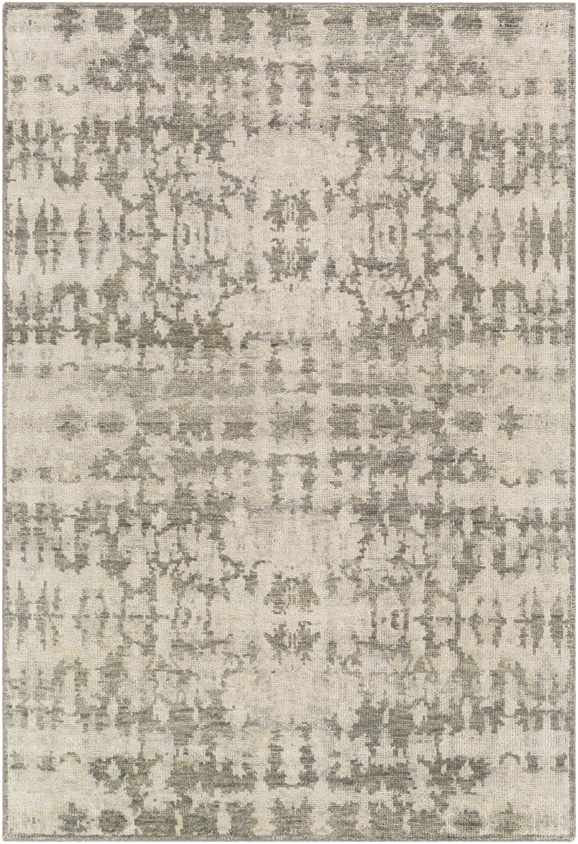 Biscayne BSY-2309 6' x 9' Handmade Rug BSY2309-69  Ivory, Medium Gray, Dusty Sage, Sage Surya