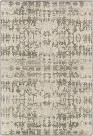 Surya Biscayne Handmade 2' X 3' Wool Rug - Luxurious Medium Pile With Fringe, Perfect For Any Room Ivory Nz Wool Bsy2309-23