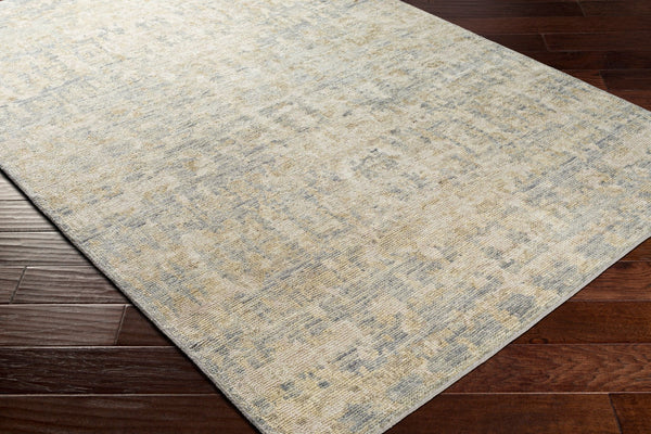 Surya Biscayne Handmade 2' X 3' Wool Rug - Luxurious Medium Pile With Fringe, Perfect For Any Room Charcoal Nz Wool Bsy2310-23