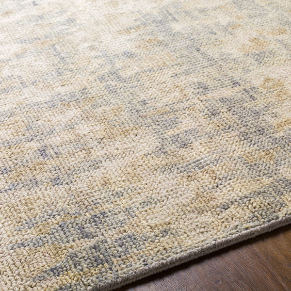 Surya Biscayne Handmade 2' X 3' Wool Rug - Luxurious Medium Pile With Fringe, Perfect For Any Room Charcoal Nz Wool Bsy2310-23