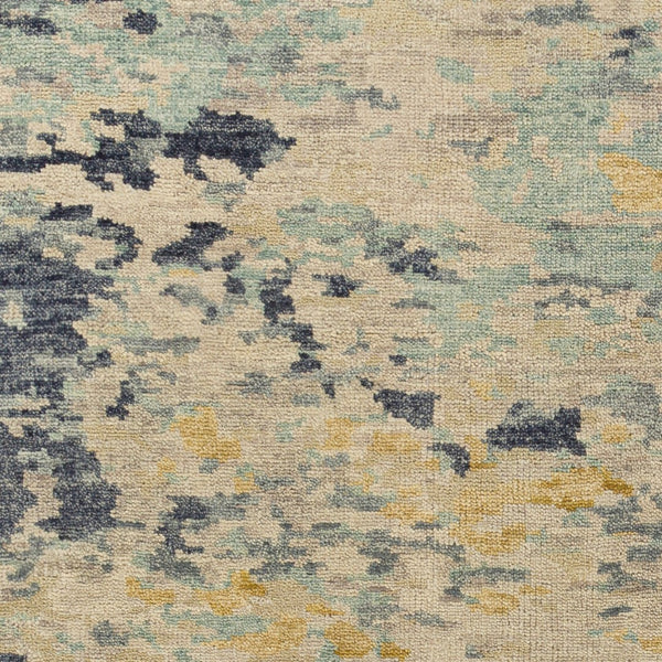 Surya Biscayne Handmade 2' X 3' Wool Rug - Luxurious Medium Pile With Fringe, Perfect For Any Room Mustard Nz Wool Bsy2311-23