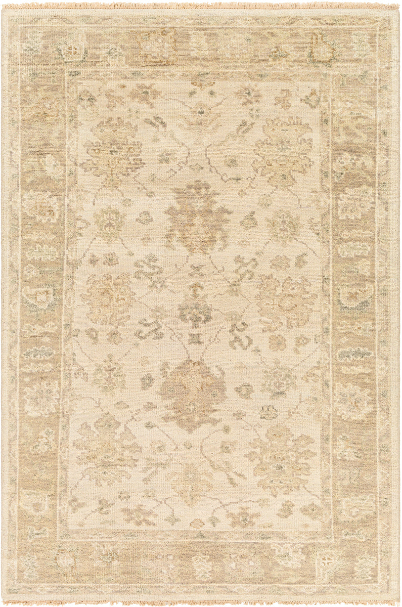 Biscayne BSY-2312 6' x 9' Handmade Rug BSY2312-69  Light Beige, Medium Gray, Mustard, Charcoal Surya