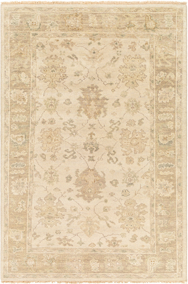 Biscayne BSY-2312 6' x 9' Handmade Rug BSY2312-69  Light Beige, Medium Gray, Mustard, Charcoal Surya