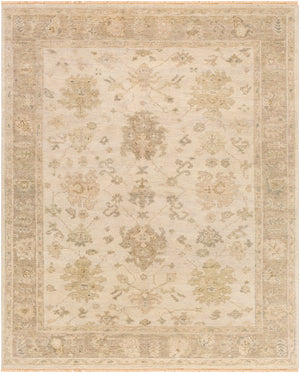 Biscayne BSY-2312 8' x 10' Handmade Rug BSY2312-810  Light Beige, Medium Gray, Mustard, Charcoal Surya