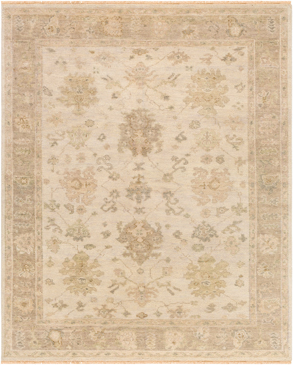 Biscayne BSY-2312 8' x 10' Handmade Rug BSY2312-810  Light Beige, Medium Gray, Mustard, Charcoal Surya