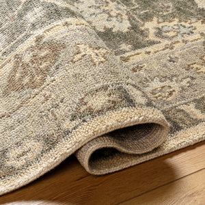 Biscayne BSY-2316 9' x 12' Handmade Rug BSY2316-912  Olive, Sage, Ivory, Brown, Light Slate Surya