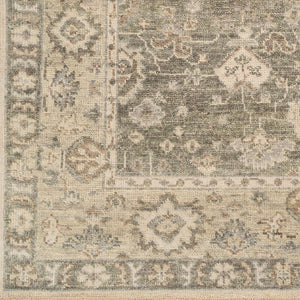 Surya Biscayne Handmade 2' X 3' Wool Rug - Luxurious Medium Pile With Fringe, Perfect For Any Room Olive Nz Wool Bsy2316-23
