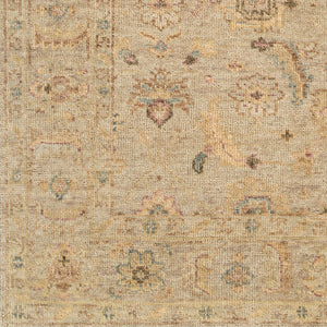 Surya Biscayne Handmade 2' X 3' Wool Rug - Luxurious Medium Pile With Fringe, Perfect For Any Room Ivory Nz Wool Bsy2317-23