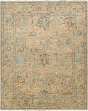 Surya Biscayne Handmade 2' X 3' Wool Rug - Luxurious Medium Pile With Fringe, Perfect For Any Room Ice Blue Nz Wool Bsy2319-23