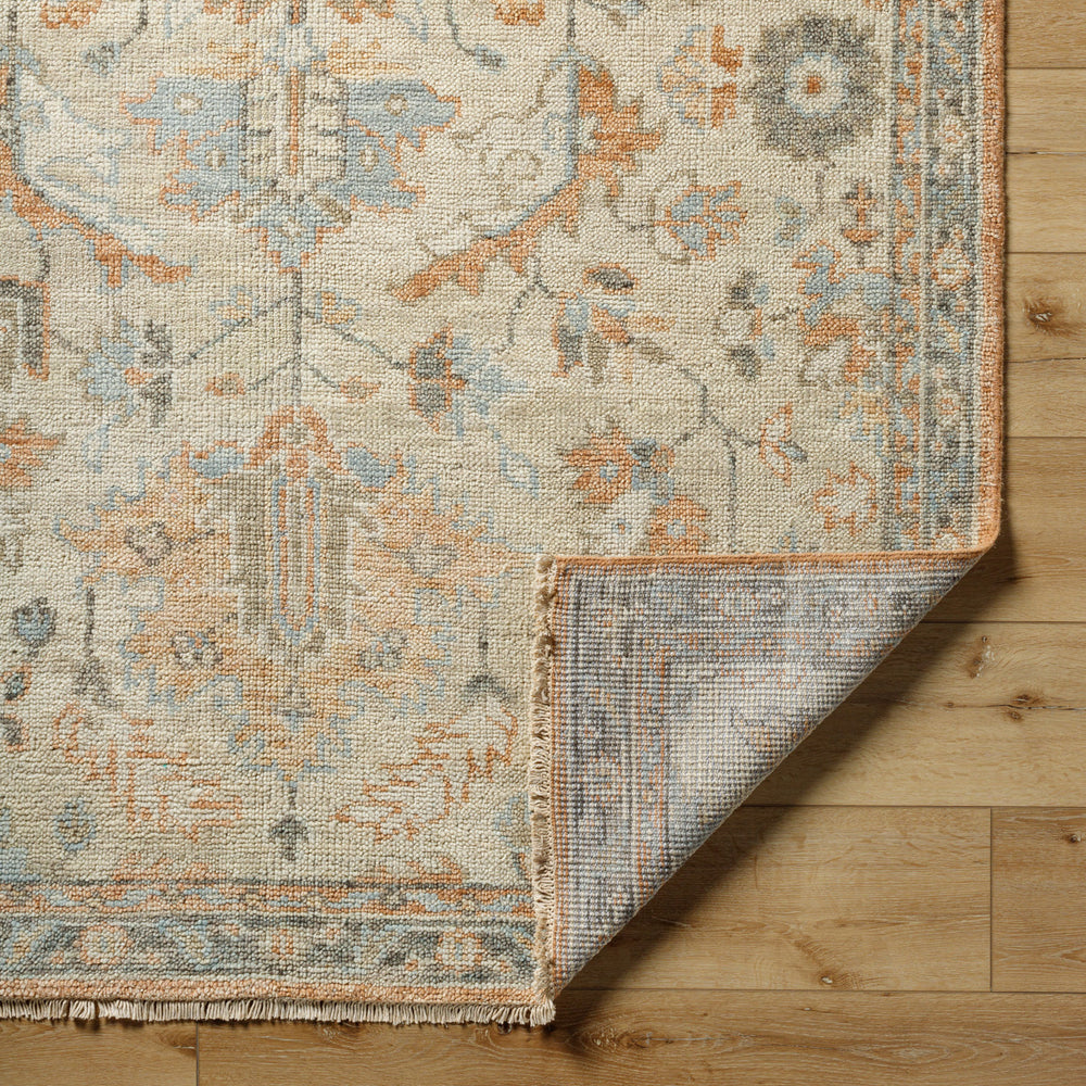Biscayne BSY-2320 9' x 12' Handmade Rug BSY2320-912  Burnt Orange, Slate, Light Gray, Ivory, Light Slate, Pale Blue Surya