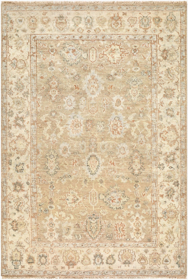 Surya Biscayne Hand-knotted Wool Area Rug Traditional Motifs for Entryways and High-traffic Rooms 2' x 3' Rectangle BSY2321-23