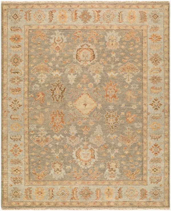 Surya Biscayne Hand Knotted Wool Area Rug Traditional Low Pile Entryway Accent India 4' x 6' Rectangle BSY2322-46