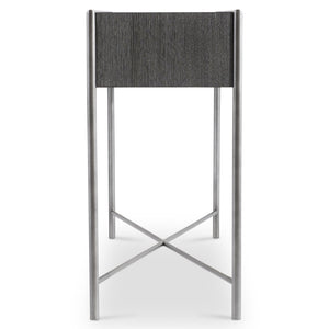 Bernhardt Bernhardt Outline Console Table Kohl Finish — 68" Wire‑Brushed Oak Top, Textured Steel Base, Modern Elegance 360920