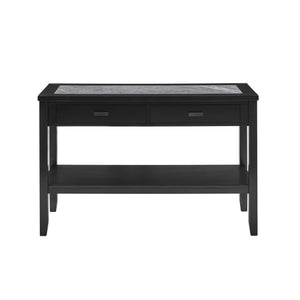 English Elm Steve Silver - Garvine - Sintered Stone Sofa Table - Black