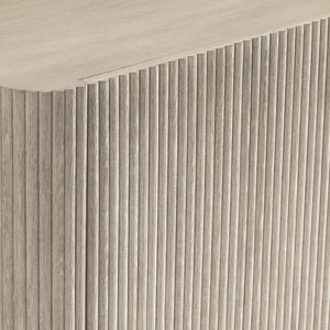 Bernhardt Bernhardt Lucerne Wire-brushed Oak Media Credenza with Reeded Surround and Cable Management 393880