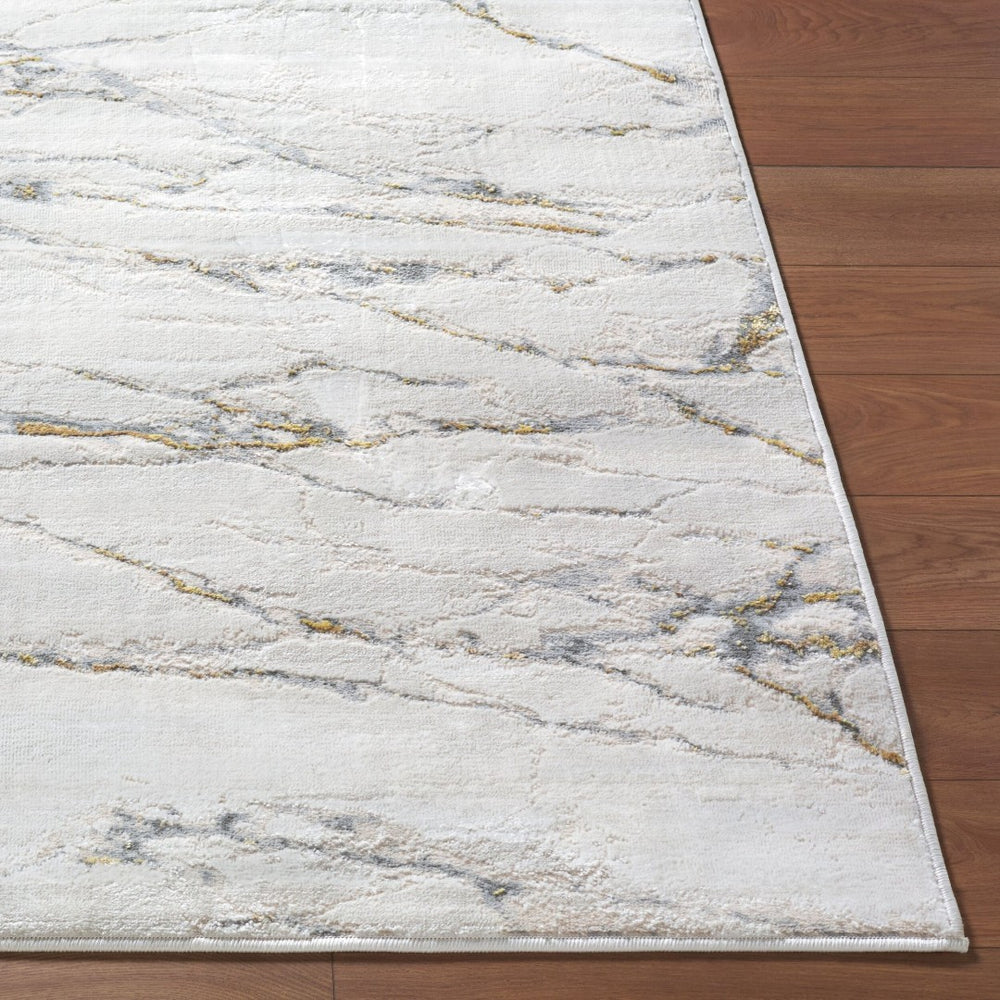 Livabliss Amman Machine Woven Geometric Area Rug Mid Century Modern Style for Living Rooms Ivory, Beige 7'10" x 10' BTA2300-71010