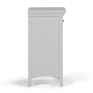 English Elm Avington Laundry Hamper - Stylish Pure White Storage Solution For Compact Spaces & Modern Homes B136P158507