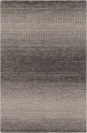 Surya Bethesda 2' X 3' Handmade Wool Rug - Vibrant Bohemian Style, Hand-knotted, Timeless Charm For Your Home Black Wool,Viscose Btd2301-23