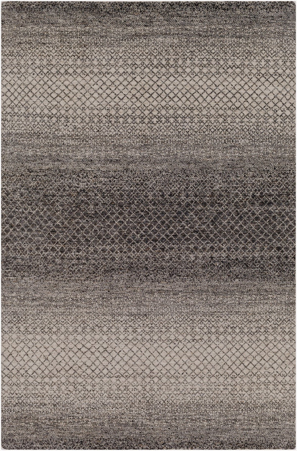 Surya Bethesda 2' X 3' Handmade Wool Rug - Vibrant Bohemian Style, Hand-knotted, Timeless Charm For Your Home Black Wool,Viscose Btd2301-23