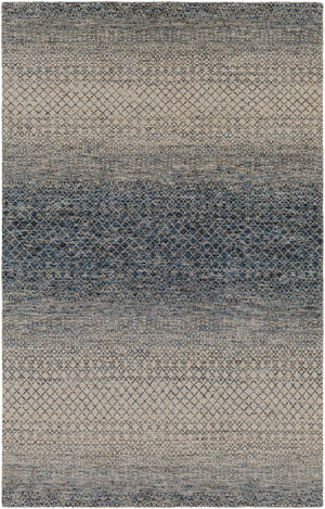 Bethesda BTD-2302 6' x 9' Handmade Rug BTD2302-69  Dark Blue, Denim, Medium Gray, Light Gray, Oatmeal Surya