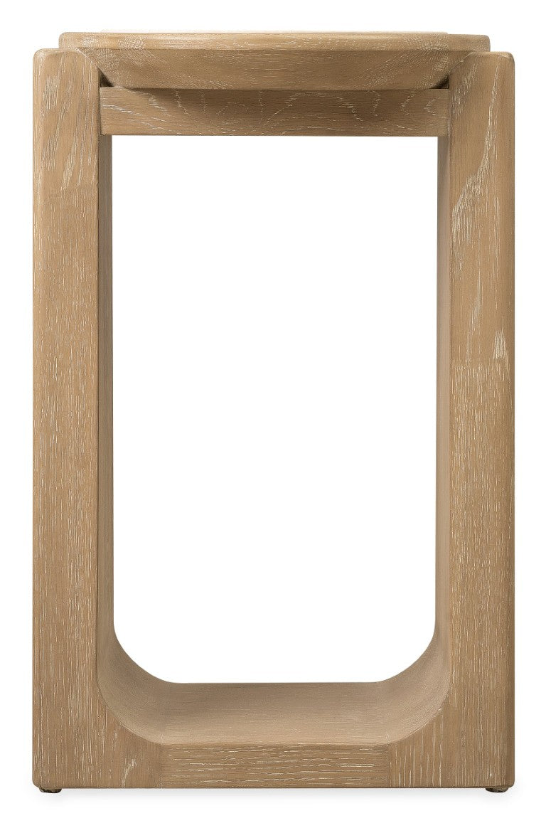 Hooker Furniture Commerce Helena Spot Table — Desert Oak White Oak Base With Natural Veined Marble Top, Compact Style 7228-80228-82