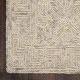 Nourison Vail VAI05 Handmade Tufted No Border Indoor Only Modern  Rug Beige Grey, Beige Grey 100% Wool 99446794888