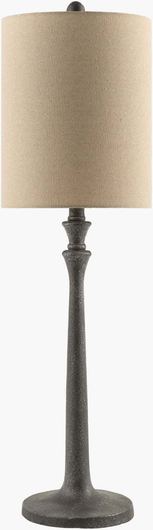 Livabliss Bettiny Hand-painted Resin Table Lamp Industrial Rustic Linen Shade for Living Room BTI-003