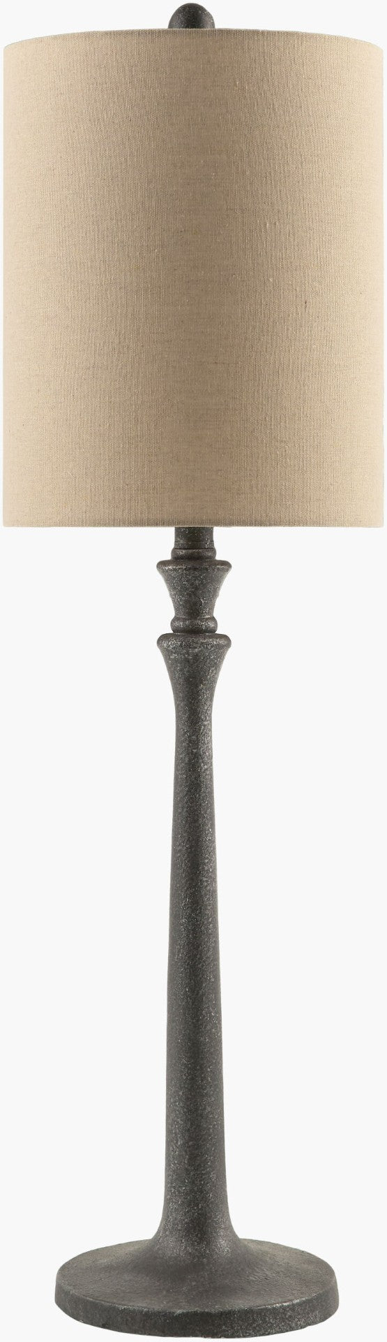 Livabliss Bettiny Hand-painted Resin Table Lamp Industrial Rustic Linen Shade for Living Room BTI-003