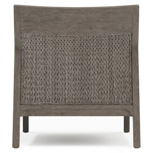 Bernhardt Bernhardt Ibiza Outdoor Chair With Teak Frame, All-Weather Wicker Back & Plush Cushions For Patio - Made to Order O1022A