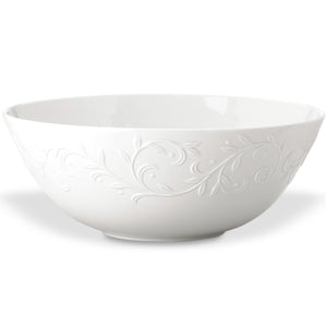 Lenox Opal Innocence Carved Serving Bowl White, WHITE PORCELAIN 806682