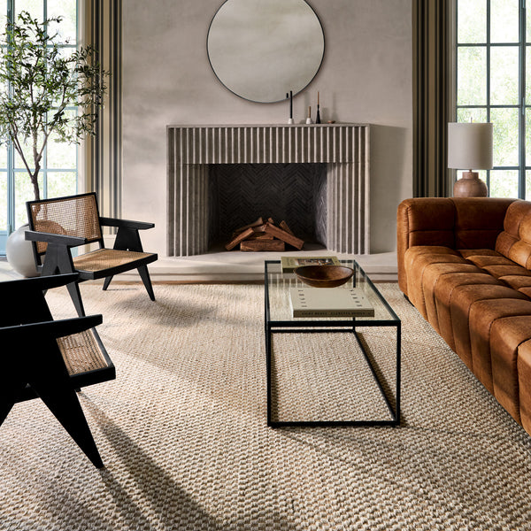 Bolton BTO-2300 8' x 8' Round Handmade Rug BTO2300-8RD  Tan, Cream Surya