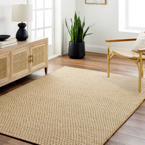 Surya Bolton 2' X 3' Handmade Area Rug - Timeless Cottage Style, Soft Wool & Jute Blend For Cozy Spaces Tan Wool,Jute Bto2301-2612