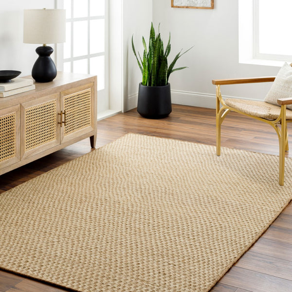 Surya Bolton 2' X 3' Handmade Area Rug - Timeless Cottage Style, Soft Wool & Jute Blend For Cozy Spaces Tan Wool,Jute Bto2301-2612