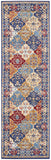 Nourison Grafix GRF31 Machine Made Power-loomed Narrow Border Indoor Only Bohemian Vintage Rug Multicolor, Multicolor 100% Polypropylene 99446809582