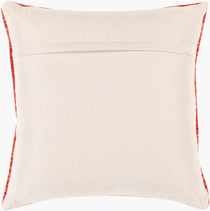 Surya Barletta 27" Floor Pillow - Luxurious Cotton-polyester Blend, Stylish Accent For Any Room Decor Red Cotton,Polyester,Polyester Btt002-2727p