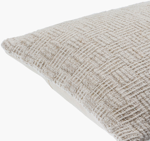 Surya Bentonville 18" Luxury Accent Pillow - Soft Linen-cotton Blend For Elegant Home Décor & Style Light Beige Linen,Cotton,Cotton Btv001-1818