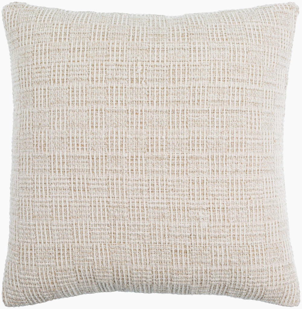 Surya Bentonville 18" Luxury Accent Pillow - Soft Linen-cotton Blend For Elegant Home Décor & Style Light Beige Linen,Cotton,Cotton Btv001-1818