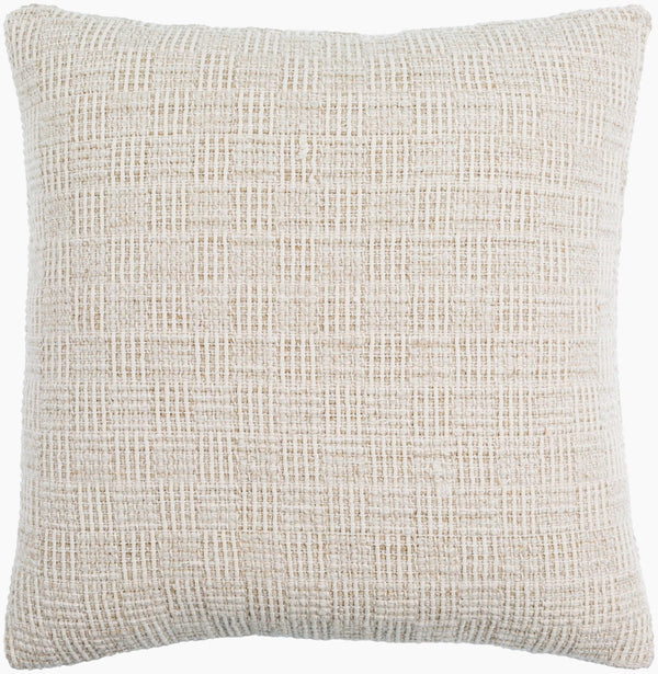 Surya Bentonville 18" Luxury Accent Pillow - Soft Linen-cotton Blend For Elegant Home Décor & Style Light Beige Linen,Cotton,Cotton Btv001-1818