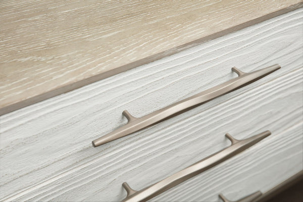 Hooker Furniture Cascade Two-Tone Entertainment Console With Oak Veneer, Soft-Close Storage & Integrated Power Supply 6120-55480-05