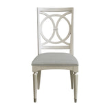 Zoey Wood Back Side Chair 2/ctn Silver P344260 Pulaski Furniture